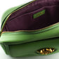 Mint Green Calf Leather Camera Shoulder Bag