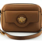 Brown Calf Leather Camera Shoulder Bag
