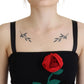 Elegant Embroidered Wool Bodycon Dress