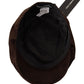 Elegant Cotton Newsboy Hat in Rich Brown