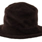 Elegant Alpaca Wool Brown Bucket Hat