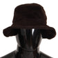 Elegant Alpaca Wool Brown Bucket Hat