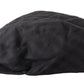 Chic Newsboy Cap in Gray Linen Blend