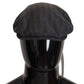 Chic Newsboy Cap in Gray Linen Blend