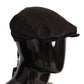 Elegant Silk Brown Newsboy Hat