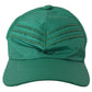 Elegant Green Cotton Baseball Hat