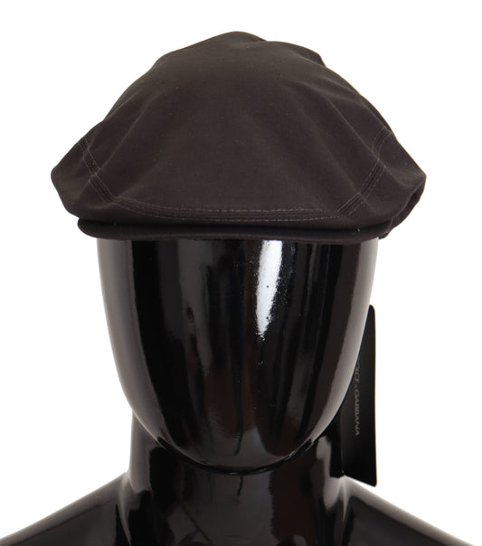 Elegant Brown Newsboy Hat