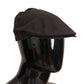 Elegant Brown Newsboy Hat