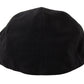 Elegant Black Cotton Newsboy Hat