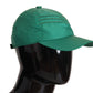 Elegant Green Cotton Baseball Hat