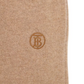 Elegant Camel Monogram Cashmere Sport Pants
