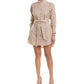Iconic Check Cotton Shirt Dress in Sweet Pink