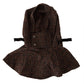 Elegant Houndstooth Whole Head Wrap Hat