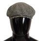 Elegant Houndstooth Newsboy Cap