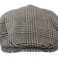 Elegant Houndstooth Newsboy Cap