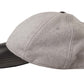 Elegant Cashmere-Leather Baseball Hat