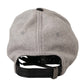 Elegant Cashmere-Leather Baseball Hat