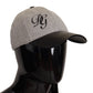 Elegant Cashmere-Leather Baseball Hat