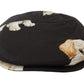Elegant Dog Print Newsboy Hat