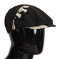 Elegant Dog Print Newsboy Hat