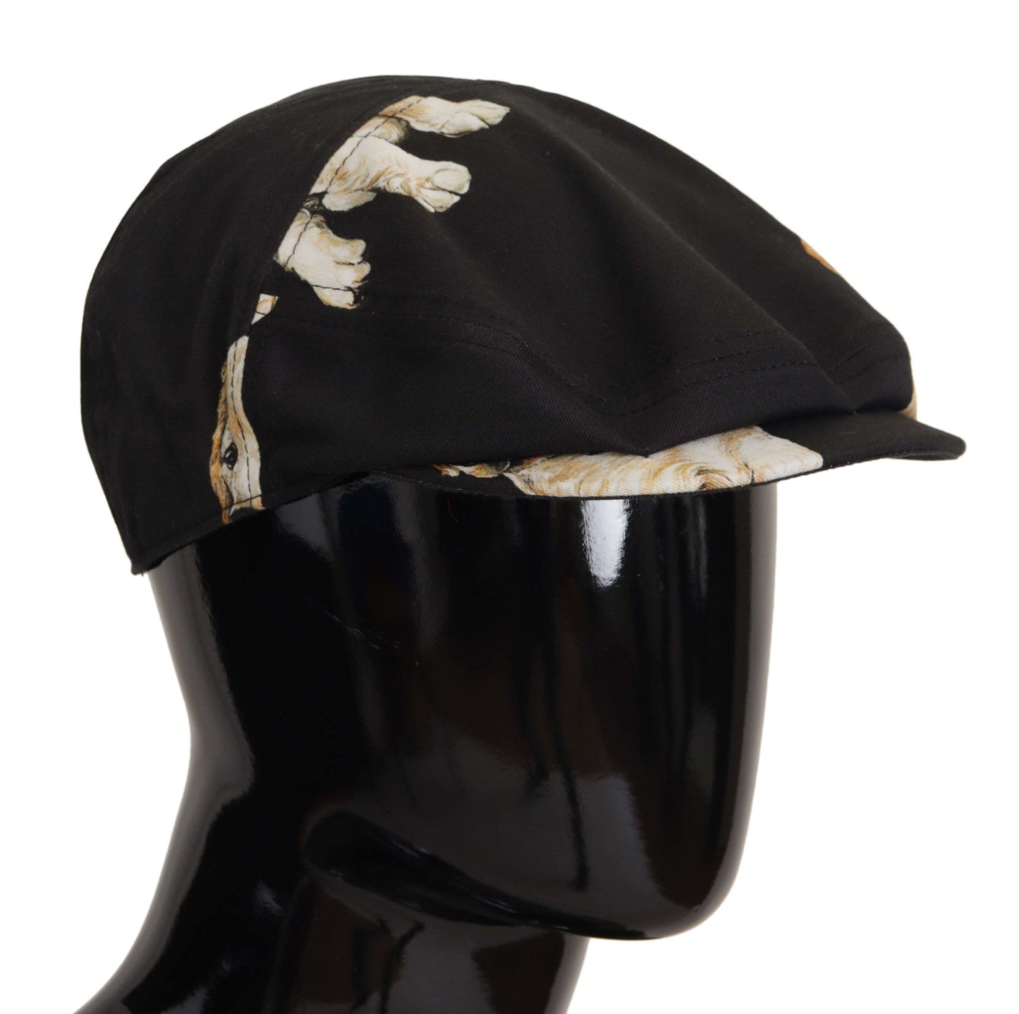 Elegant Dog Print Newsboy Hat