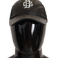 Elegant Black Leather Baseball Cap