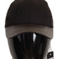 Elegant Cashmere-Leather Baseball Hat