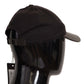 Elegant Cashmere-Leather Baseball Hat