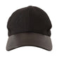 Elegant Cashmere-Leather Baseball Hat