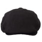 Elegant Black Linen Newsboy Cap