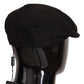 Elegant Black Newsboy Cap