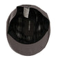Elegant Gray Cotton Newsboy Hat