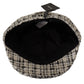 Elegant Tweed Newsboy Cap with DG Logo Plaque