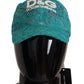 Elegant Blue Baseball Cap with Logo Detailing