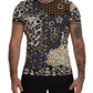 Multicolor Crew Neck Cotton Tee
