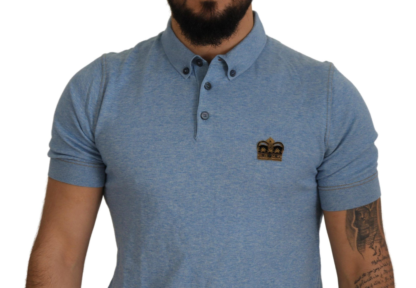 Elegant Light Blue Polo T-Shirt