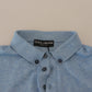 Elegant Light Blue Polo T-Shirt