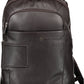 Brown Nylon Men Backpack