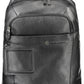 Black Nylon Men Backpack