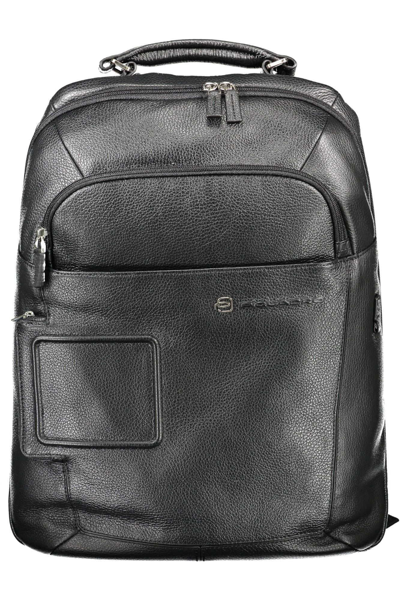 Black Nylon Men Backpack