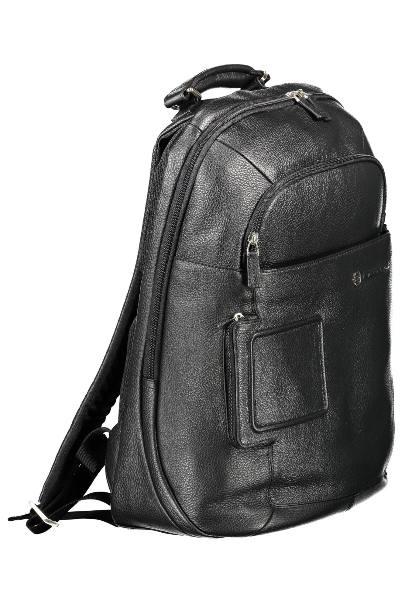 Black Nylon Men Backpack