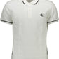 White Cotton Men Polo Shirt