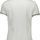 White Cotton Men Polo Shirt