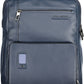 Blue Leather Men Backpack