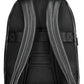 Black Leather Men Backpack