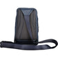 Blue Leather Men Shoulder Bag