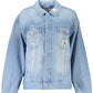 Light Blue Cotton Women Jacket