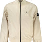 Beige Polyester Men Jacket