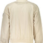 Beige Polyester Men Jacket