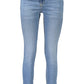Light Blue Cotton Women Jeans